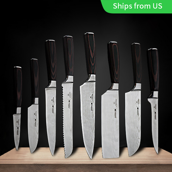 Japanese Kitchen Knives 8 inch Chef Knife Set – Knife Depot Co.